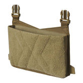 Pannello frontale Helikon-Tex Guardian Kangaroo Flap in Cordura per plate carrier, con tasca a scatola, superficie velcro e aggancio a due fibbie, vista frontale del pannello