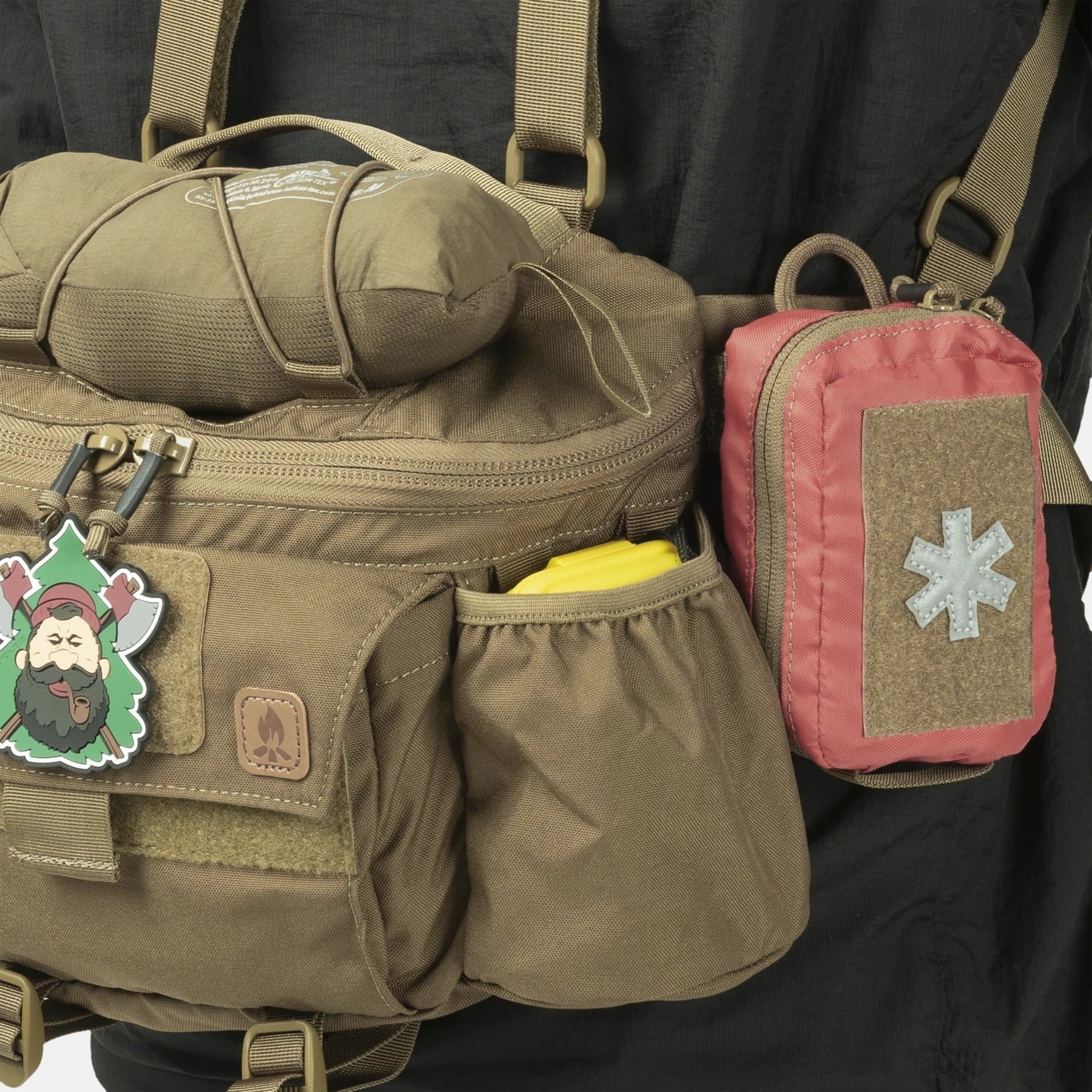 Marsupio tattico Helikon-Tex Foxtrot Mk2 Belt Rig da 6 litri in Cordura, con bretelle staccabili, cintura da 50 mm, tasche laterali e pannellatura MOLLE/PALS, cintura e bretelle
