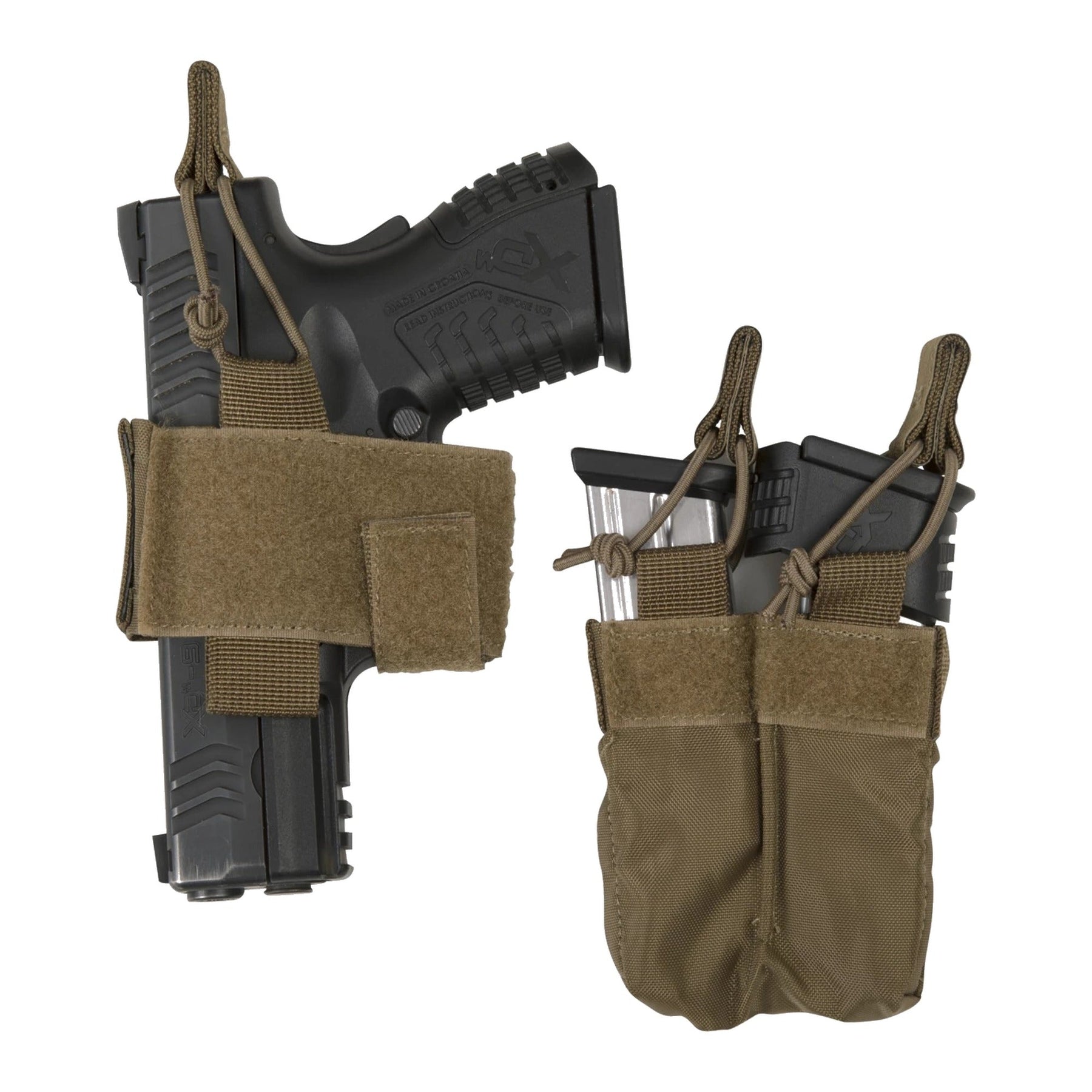 Chest rig tattico Helikon-Tex Guardian in Cordura 500D portacaricatori, con bretelle a sgancio rapido, cintura ventrale removibile, fodera in rete e fori di drenaggio, bretelle a sgancio rapido