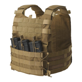 Set tattico Helikon-Tex Guardian Military in Cordura 500D con plate carrier, cummerbund e pannello frontale Guardian Flap porta caricatori, vista posteriore
