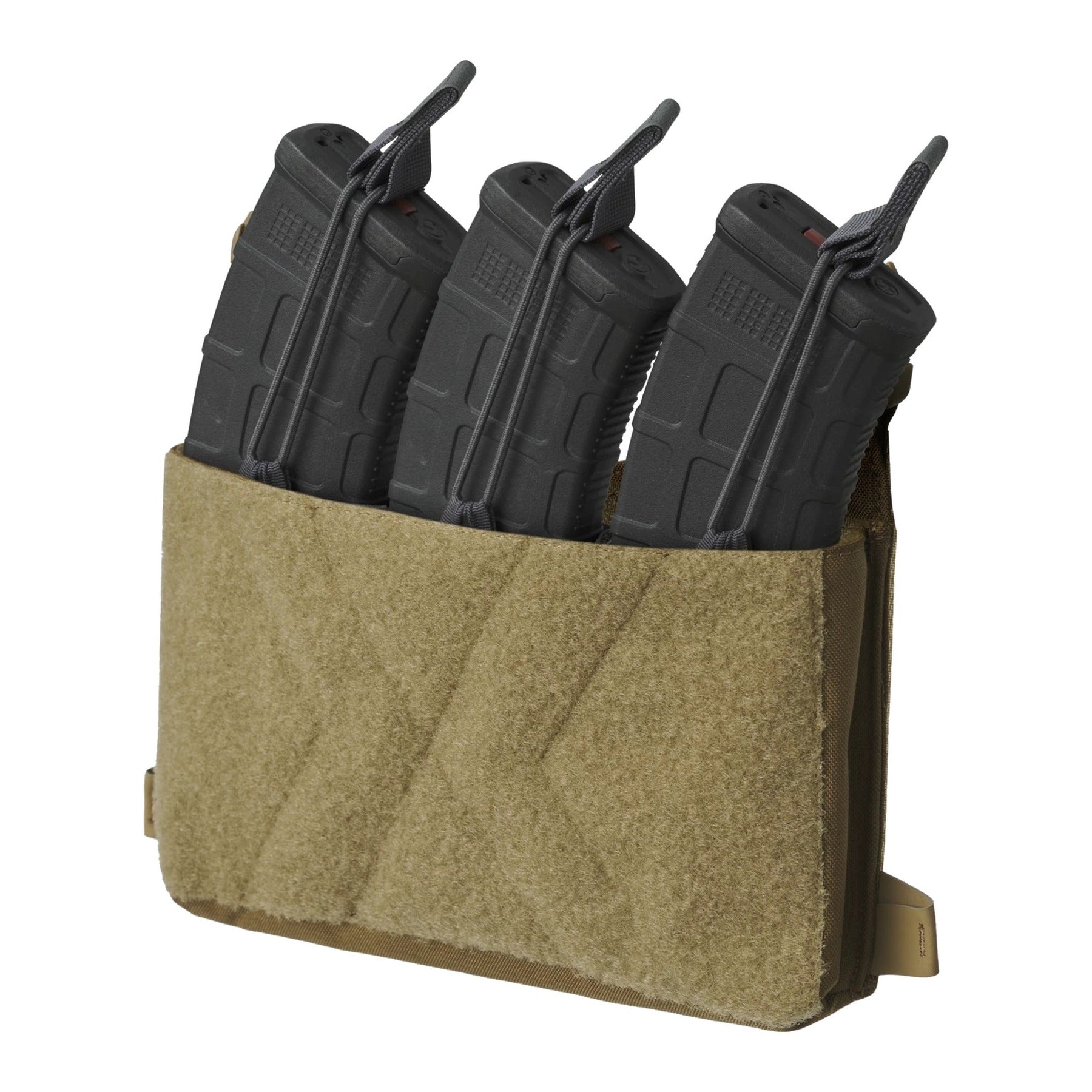 Pannello frontale Helikon-Tex Guardian Kangaroo Flap in Cordura per plate carrier, con tasca a scatola, superficie velcro e aggancio a due fibbie, tasca a scatola aperta