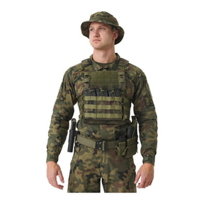 Set tattico Helikon-Tex Guardian Military in Cordura 500D con plate carrier, cummerbund e pannello frontale Guardian Flap porta caricatori, pannello porta piastre