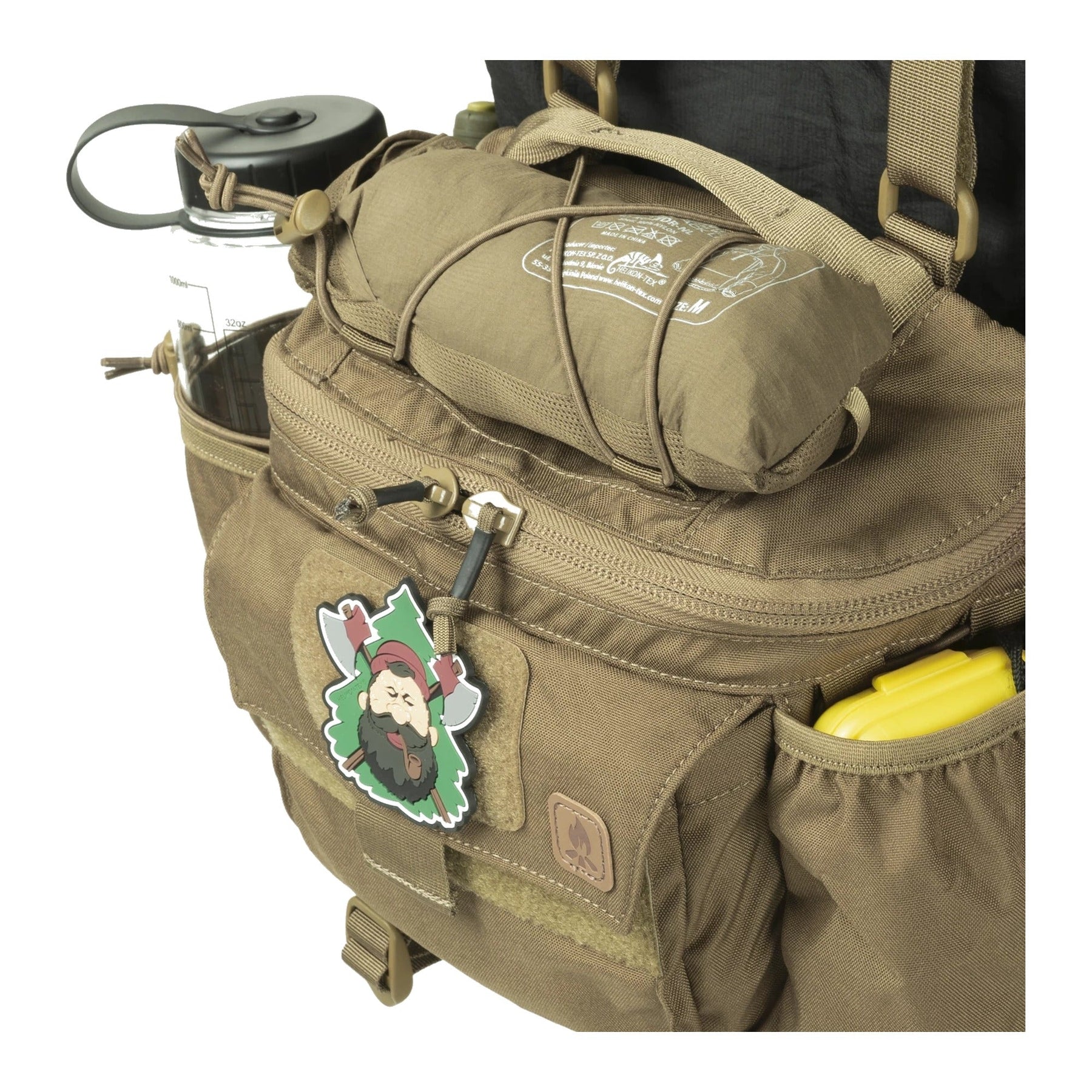 Marsupio tattico Helikon-Tex Foxtrot Mk2 Belt Rig da 6 litri in Cordura, con bretelle staccabili, cintura da 50 mm, tasche laterali e pannellatura MOLLE/PALS, scomparto principale