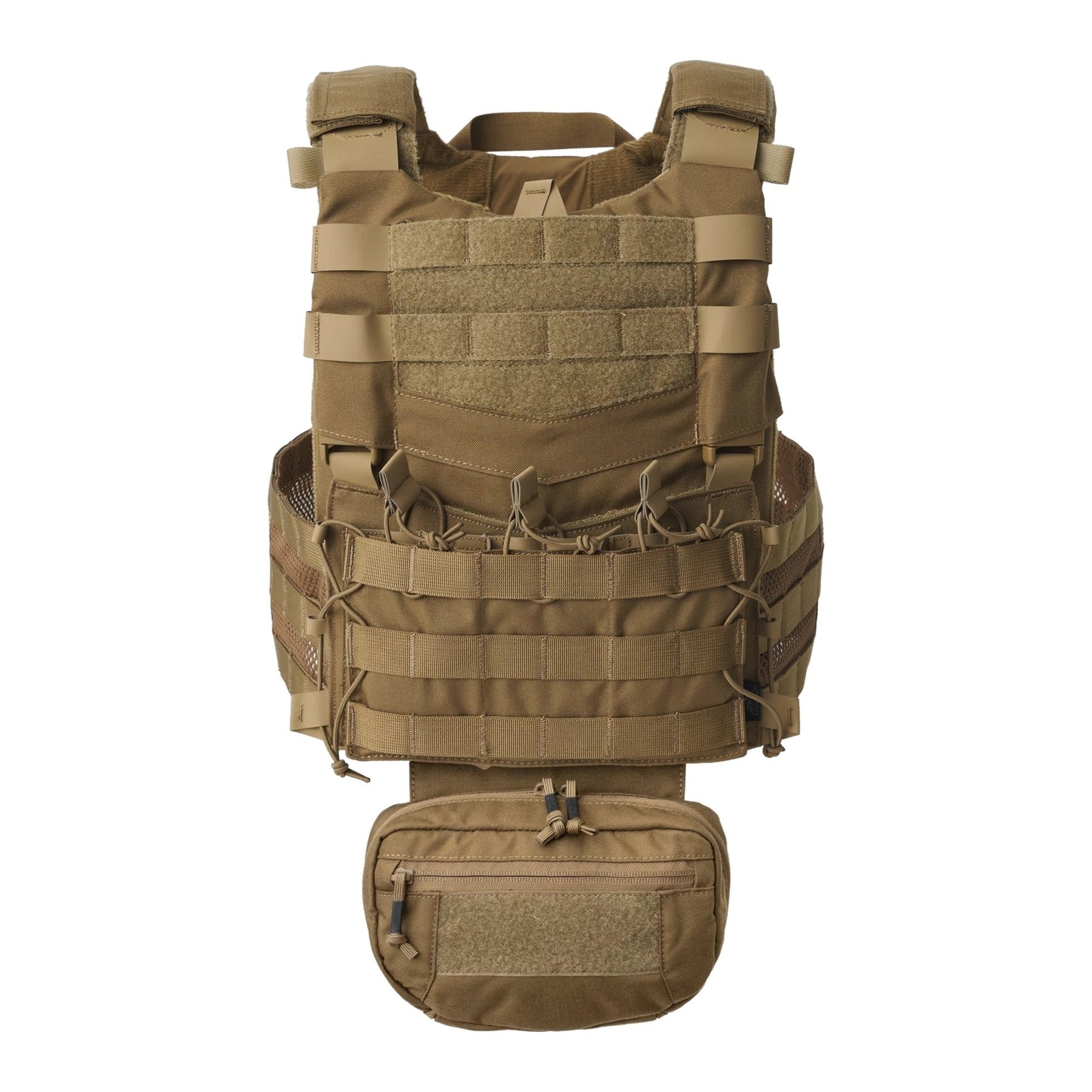 Tasca dangler Helikon-Tex Guardian in Cordura 500D per plate carrier, con organizer interno, cerniera a doppio cursore e pannellatura MOLLE/PALS, organizer interno