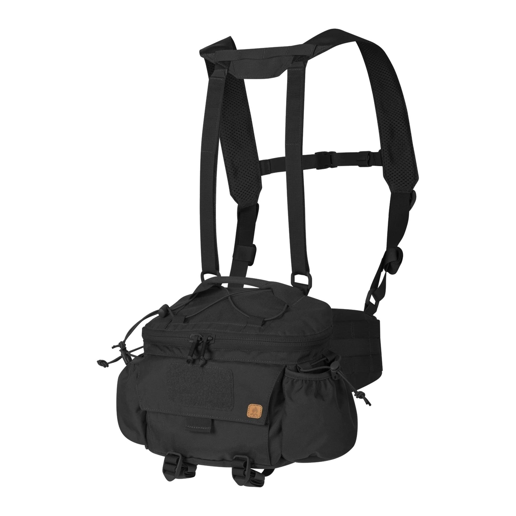 Marsupio tattico Helikon-Tex Foxtrot Mk2 Belt Rig da 6 litri in Cordura, con bretelle staccabili, cintura da 50 mm, tasche laterali e pannellatura MOLLE/PALS, colore Black