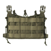 Pannello frontale Helikon-Tex Guardian Flap in Cordura porta caricatori per il Guardian Plate Carrier, con tre tasche, elastico di ritenuta e pannellatura MOLLE/PALS, colore OD Green