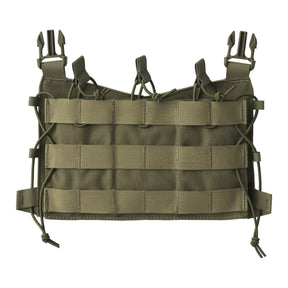 Pannello frontale Helikon-Tex Guardian Flap in Cordura porta caricatori per il Guardian Plate Carrier, con tre tasche, elastico di ritenuta e pannellatura MOLLE/PALS, colore OD Green