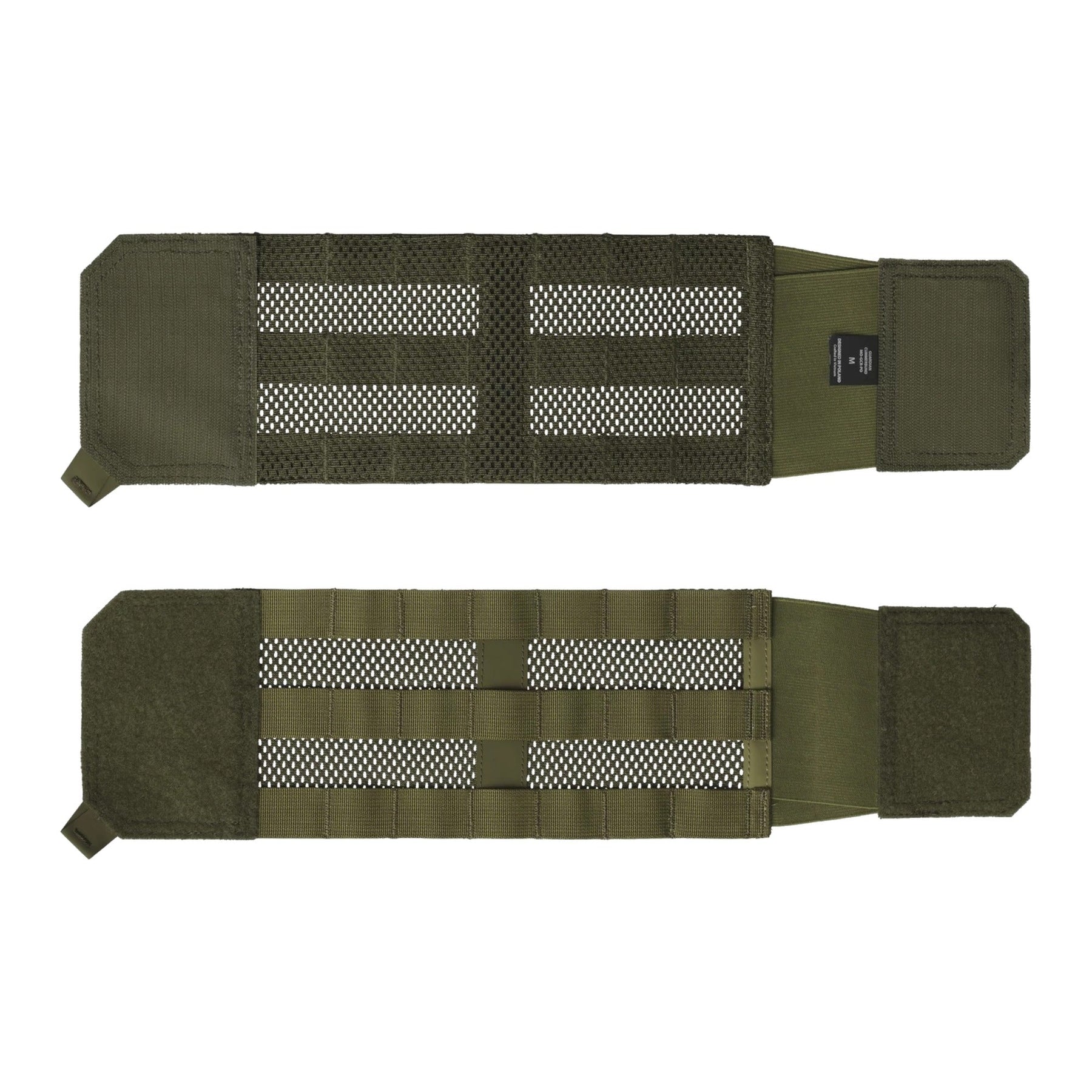 Fascia laterale Helikon-Tex Guardian Cummerbund per plate carrier, con pannellatura MOLLE/PALS, pannello scheletrico in Hypalon e rete strutturale, colore OD Green