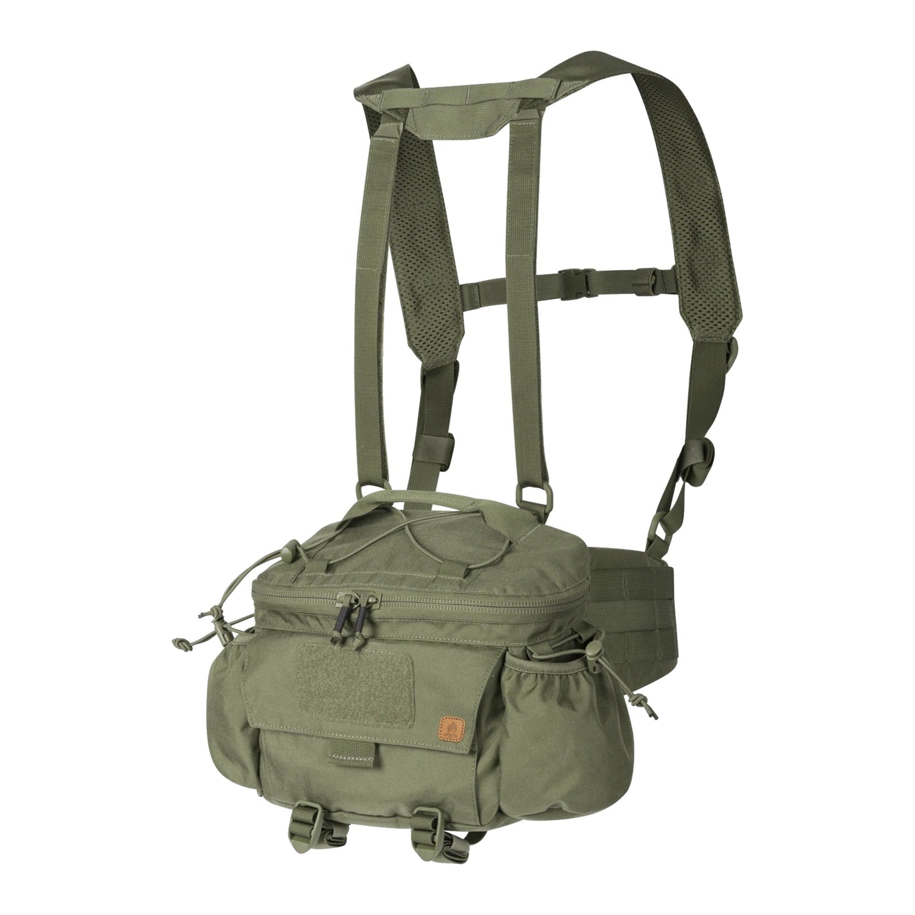 Marsupio tattico Helikon-Tex Foxtrot Mk2 Belt Rig da 6 litri in Cordura, con bretelle staccabili, cintura da 50 mm, tasche laterali e pannellatura MOLLE/PALS, colore OD Green