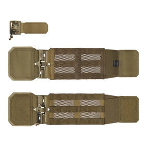 Fascia laterale Helikon-Tex Guardian Cummerbund Quick Release per plate carrier, con fibbie a sgancio rapido, pannellatura MOLLE/PALS e rete strutturale, colore Coyote