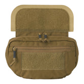 Tasca dangler Helikon-Tex Guardian in Cordura 500D per plate carrier, con organizer interno, cerniera a doppio cursore e pannellatura MOLLE/PALS, colore Coyote