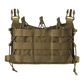 Pannello frontale Helikon-Tex Guardian Flap in Cordura porta caricatori per il Guardian Plate Carrier, con tre tasche, elastico di ritenuta e pannellatura MOLLE/PALS, colore Coyote