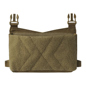 Pannello frontale Helikon-Tex Guardian Kangaroo Flap in Cordura per plate carrier, con tasca a scatola, superficie velcro e aggancio a due fibbie, colore Coyote
