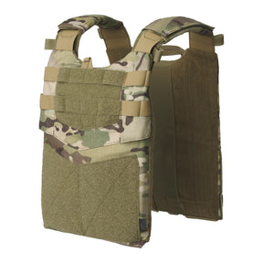Gilet tattico Helikon-Tex Guardian Plate Carrier in Cordura 500D porta piastre balistiche, con pannellatura MOLLE/PALS, maniglia di evacuazione e pannelli velcro, colore Multicam