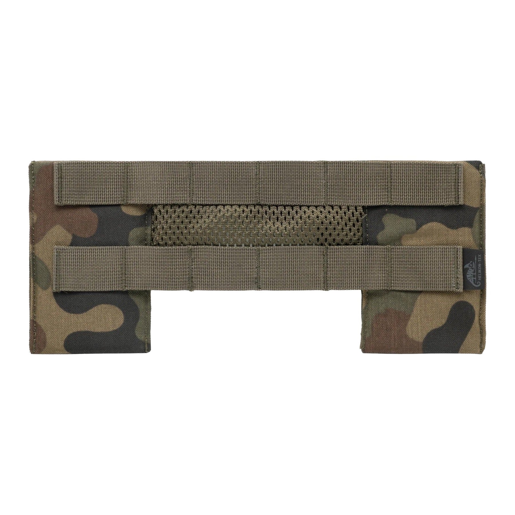 Pannello MOLLE Helikon-Tex Guardian Chest Panel in Cordura per chest rig, con cinghia pettorale integrata e retina in poliestere, colore PL Woodland
