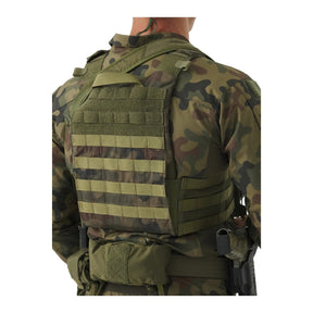 Set tattico Helikon-Tex Guardian Military in Cordura 500D con plate carrier, cummerbund e pannello frontale Guardian Flap porta caricatori, dettaglio