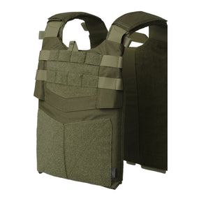 Gilet tattico Helikon-Tex Guardian Plate Carrier in Cordura 500D porta piastre balistiche, con pannellatura MOLLE/PALS, maniglia di evacuazione e pannelli velcro, in azione