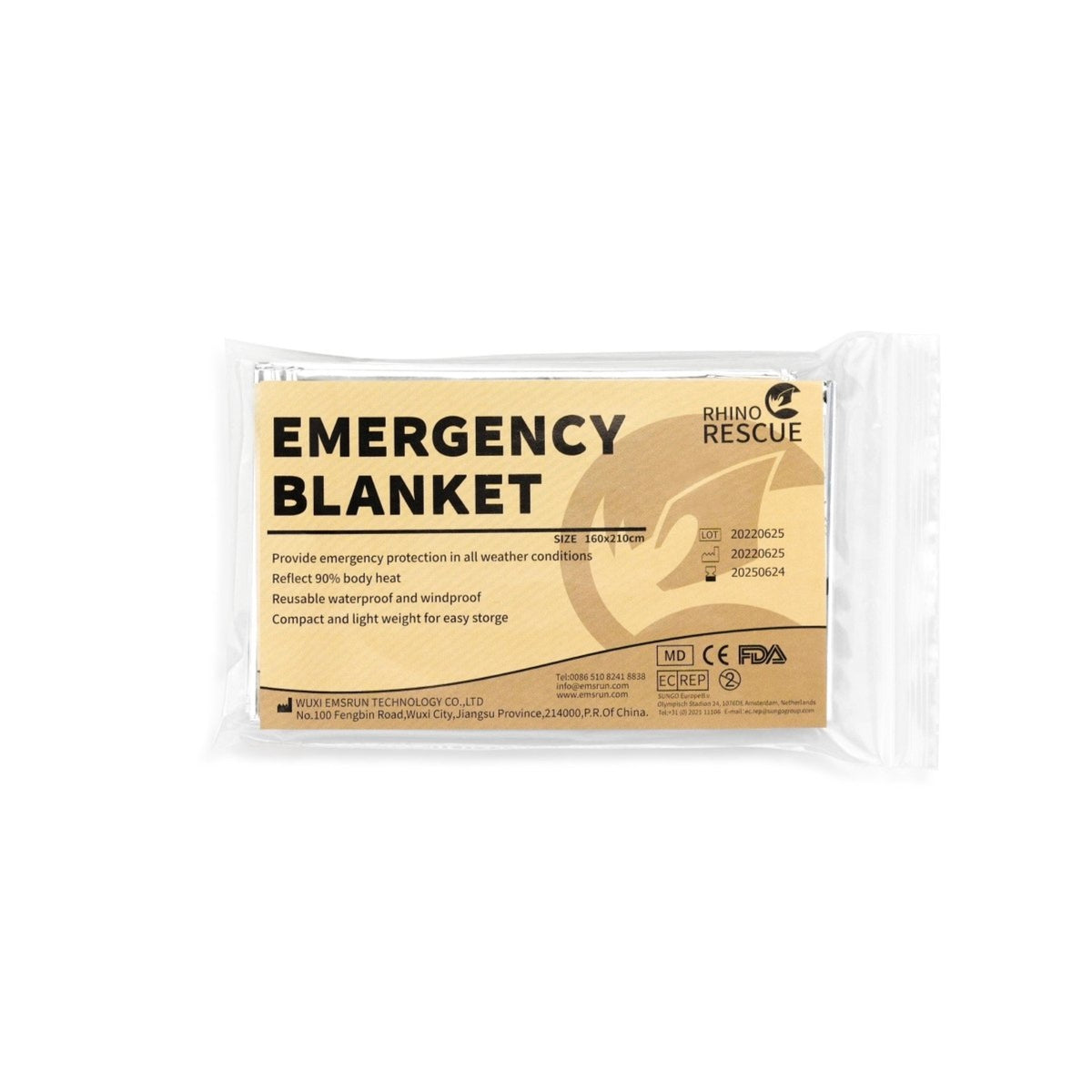 Rhino Rescue | Emergency Blanket - Coperta di sopravvivenza