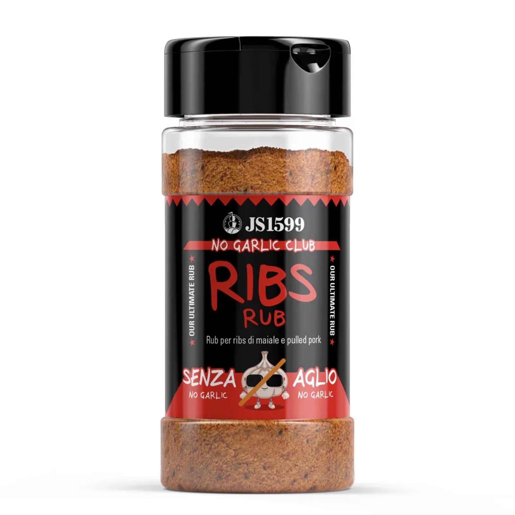 JS1599 | BBQ RIBS NO GARLIC CLUB - NO AGLIO - Ideale per ribs e maiale