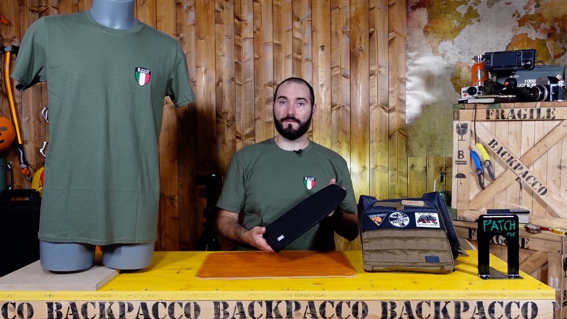 COPERTINA DEL VIDEO DOVE PAOLO DI BACKPACCO SPIEGA I TACTEC PLATE SANDBAG DI 5.11