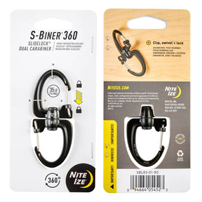 NITE IZE | S-BINER 360 SLIDELOCK - Moschettone portachiavi