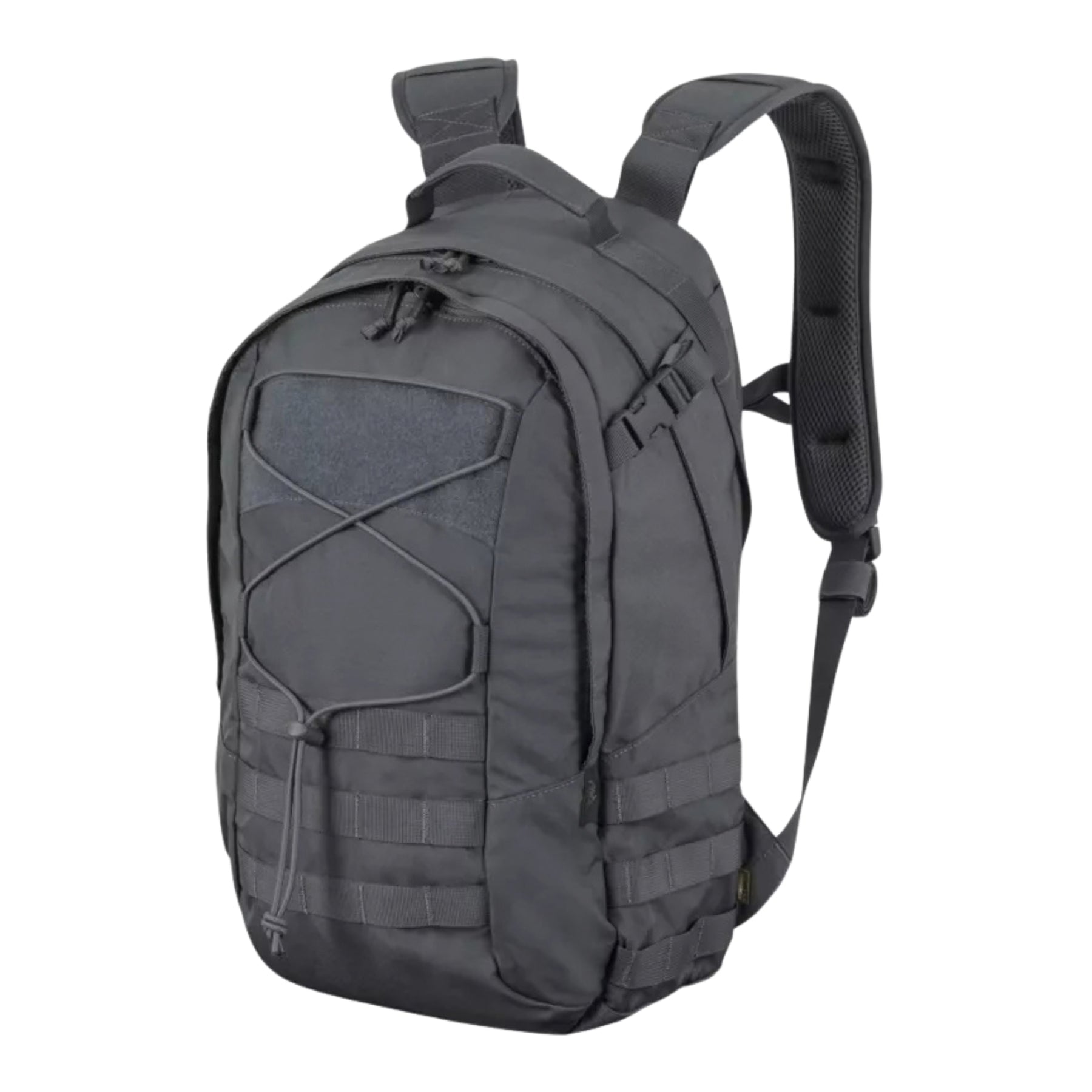 Helikon-Tex EDC Backpack zaino compatto da 24 litri in Cordura con passanti MOLLE PALS, cordino elastico frontale e pannello a strappo, ideale per porto quotidiano, escursionismo e outdoor.