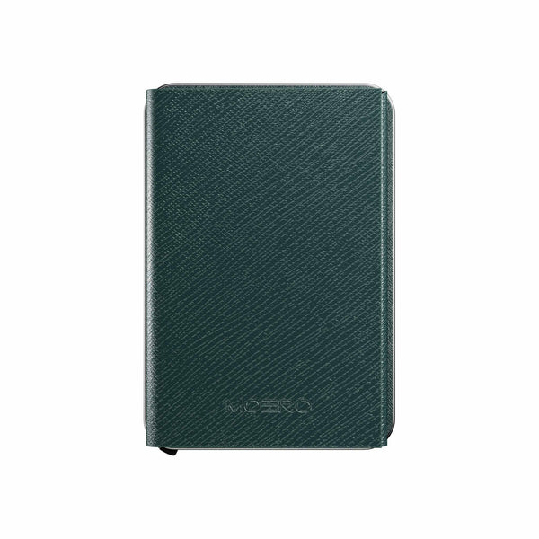 MOERO | M2 PRO PLUS SAFFIANO GREEN - Portafoglio MagSafe