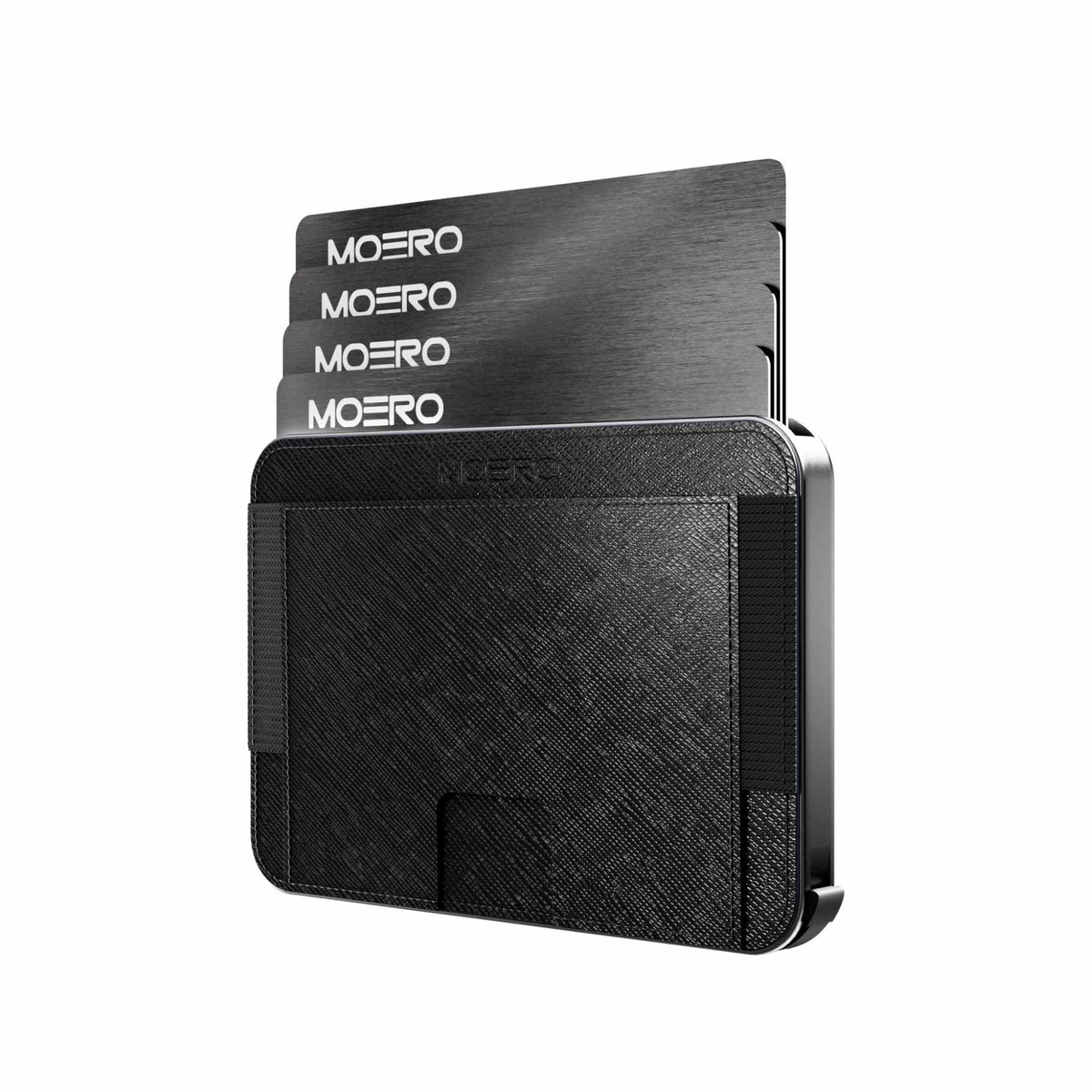 MOERO | M2 PRO SAFFIANO BLACK - Portafoglio MagSafe