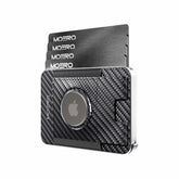 MOERO | M2 PRO AIRTAG CARBON BLACK - Portafoglio MagSafe con scomparto AirTag - BackPacco - BP-MOERO-M2PRO-AIRTAG-CARBON-BLK/GRY