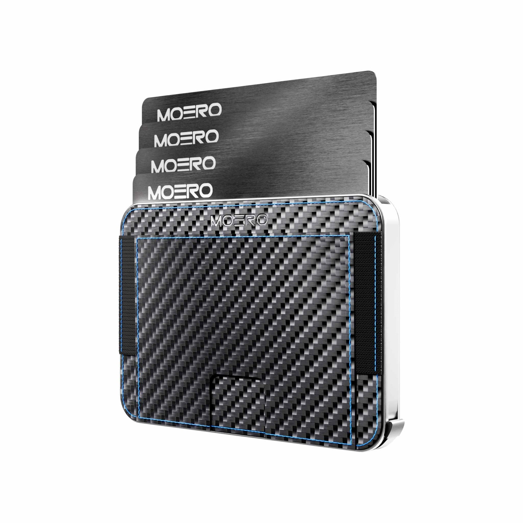 MOERO | M2 PRO CARBON RACING BLUE - Portafoglio MagSafe