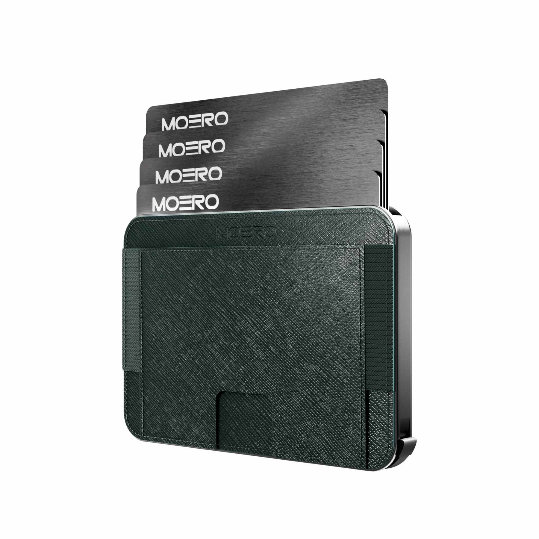 MOERO | M2 PRO SAFFIANO GREEN - Portafoglio MagSafe