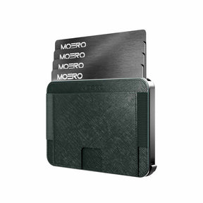 MOERO | M2 PRO SAFFIANO GREEN - Portafoglio MagSafe