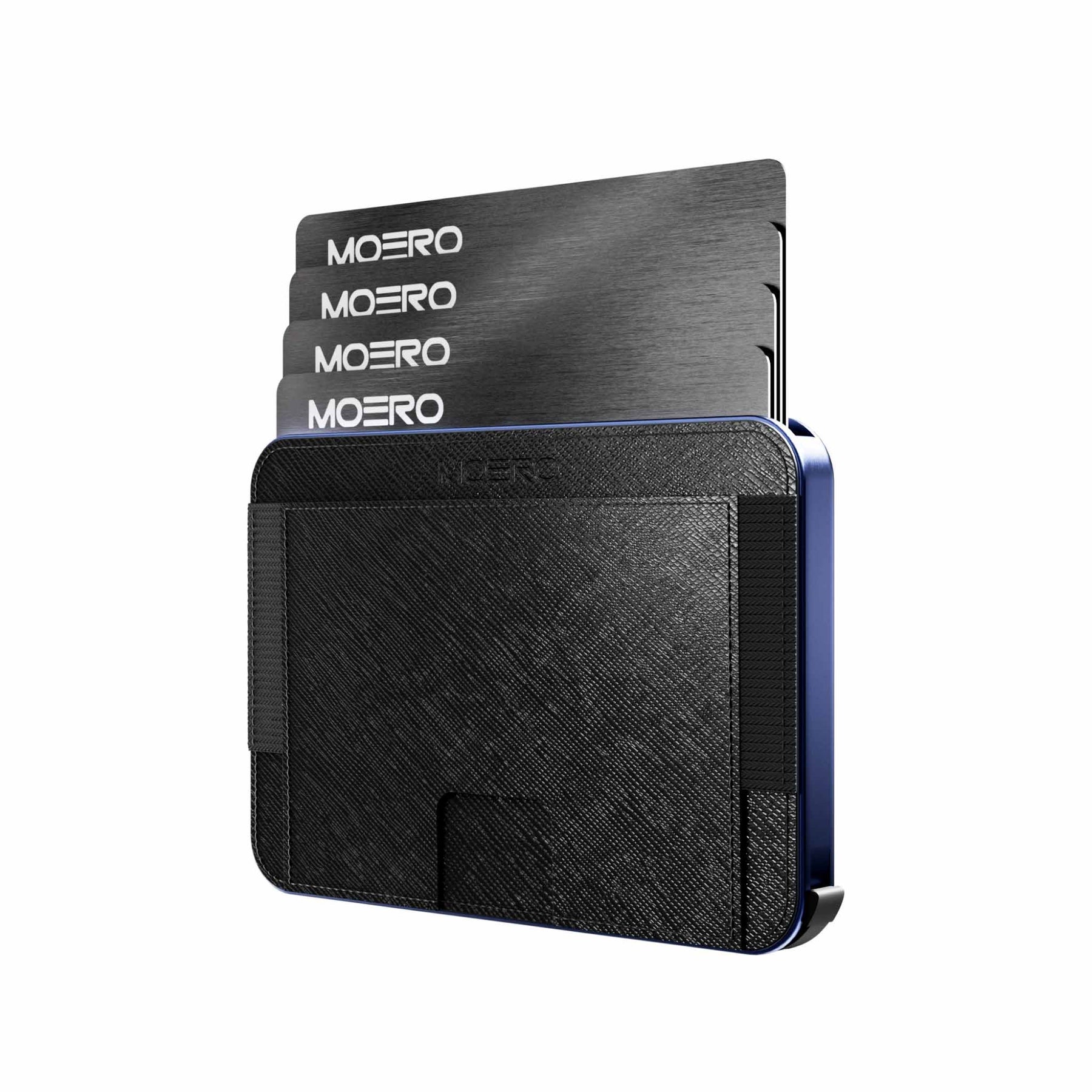 MOERO | M2 PRO SAFFIANO BLACK - Portafoglio MagSafe