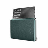 MOERO | M2 PRO PLUS SAFFIANO GREEN - Portafoglio MagSafe - BackPacco - BP-MOERO-M2-PROPLUS-SAFFIANO-GREEN-GRY