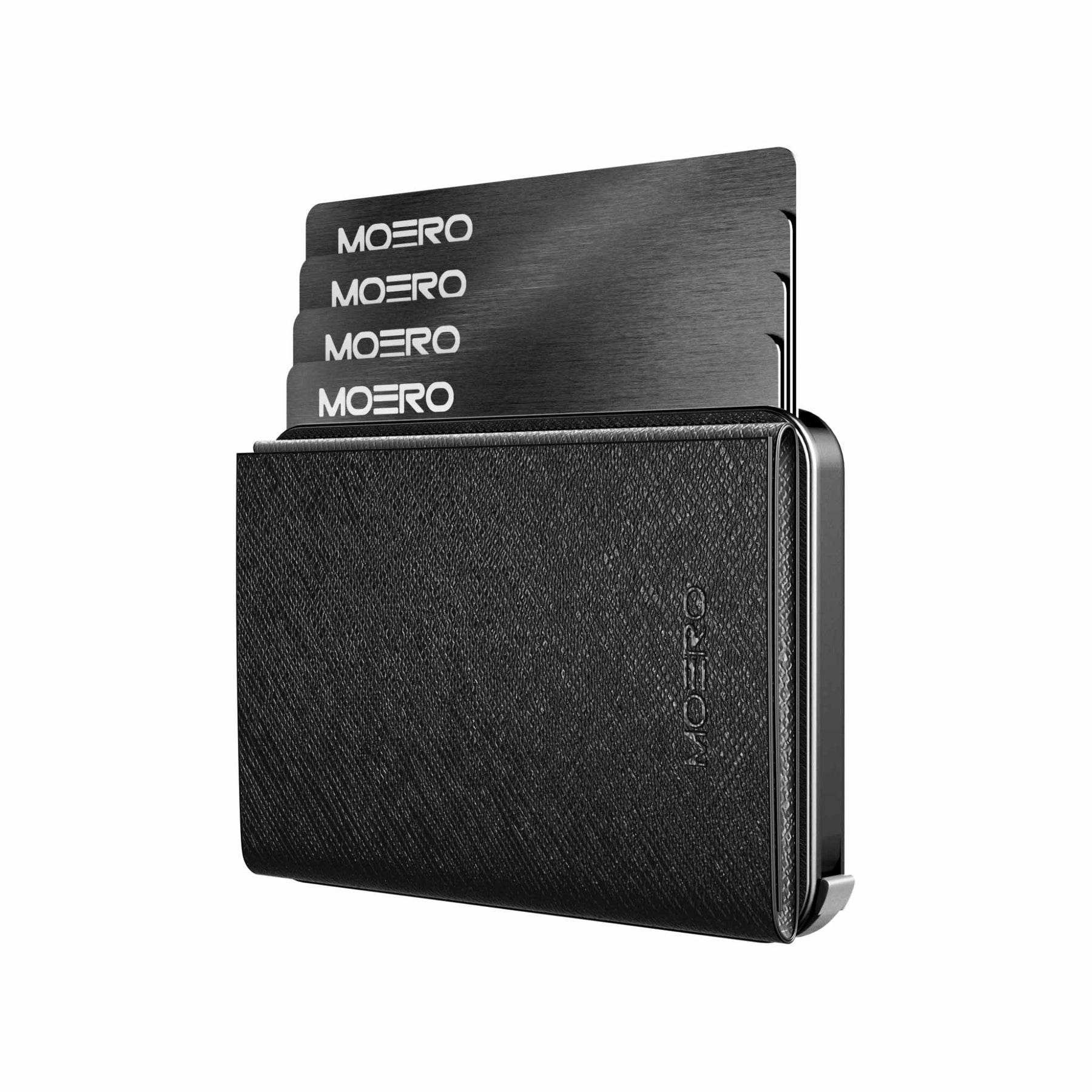 MOERO | M2 PRO PLUS SAFFIANO BLACK - Portafoglio MagSafe