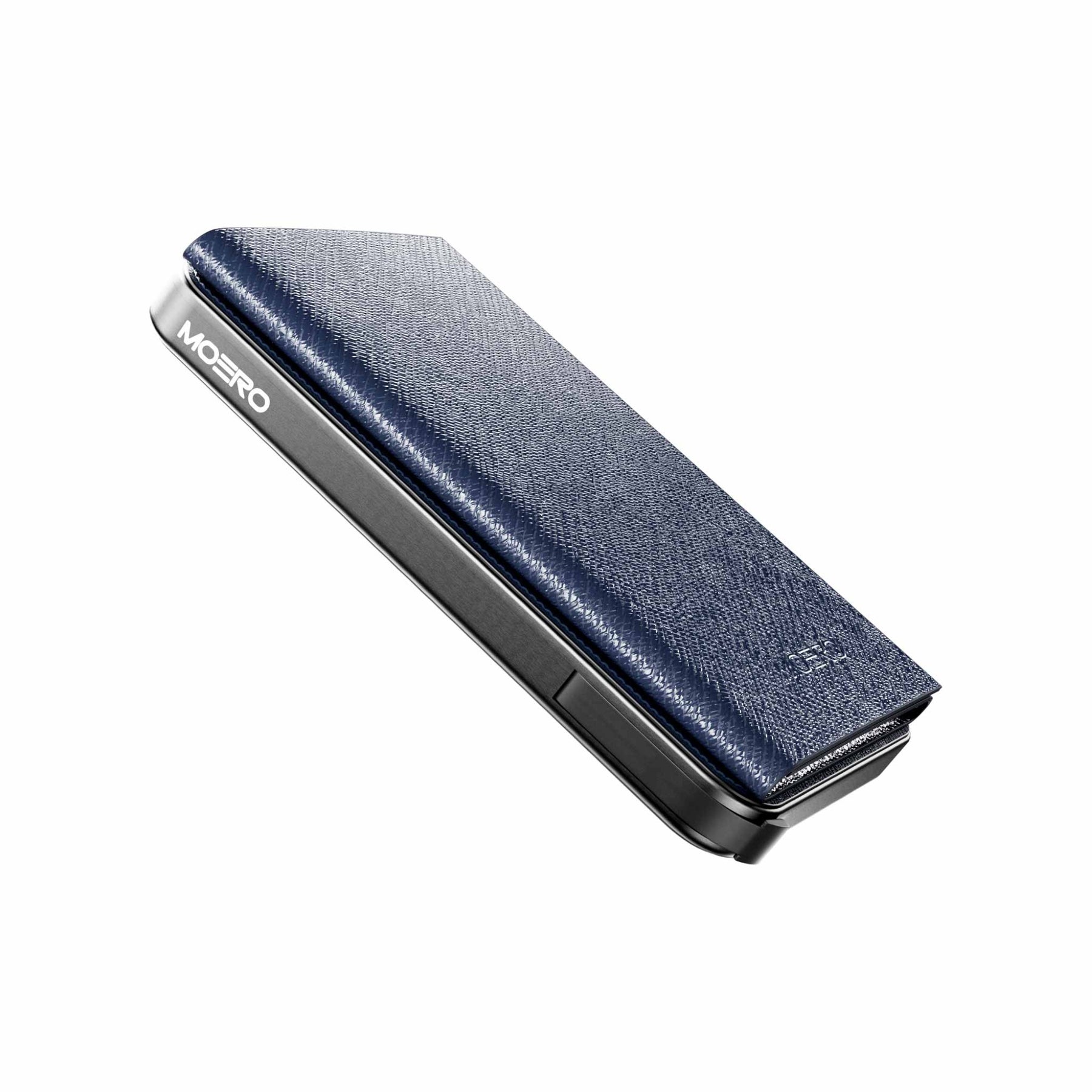 MOERO | M2 PRO PLUS SAFFIANO BLUE - Portafoglio MagSafe