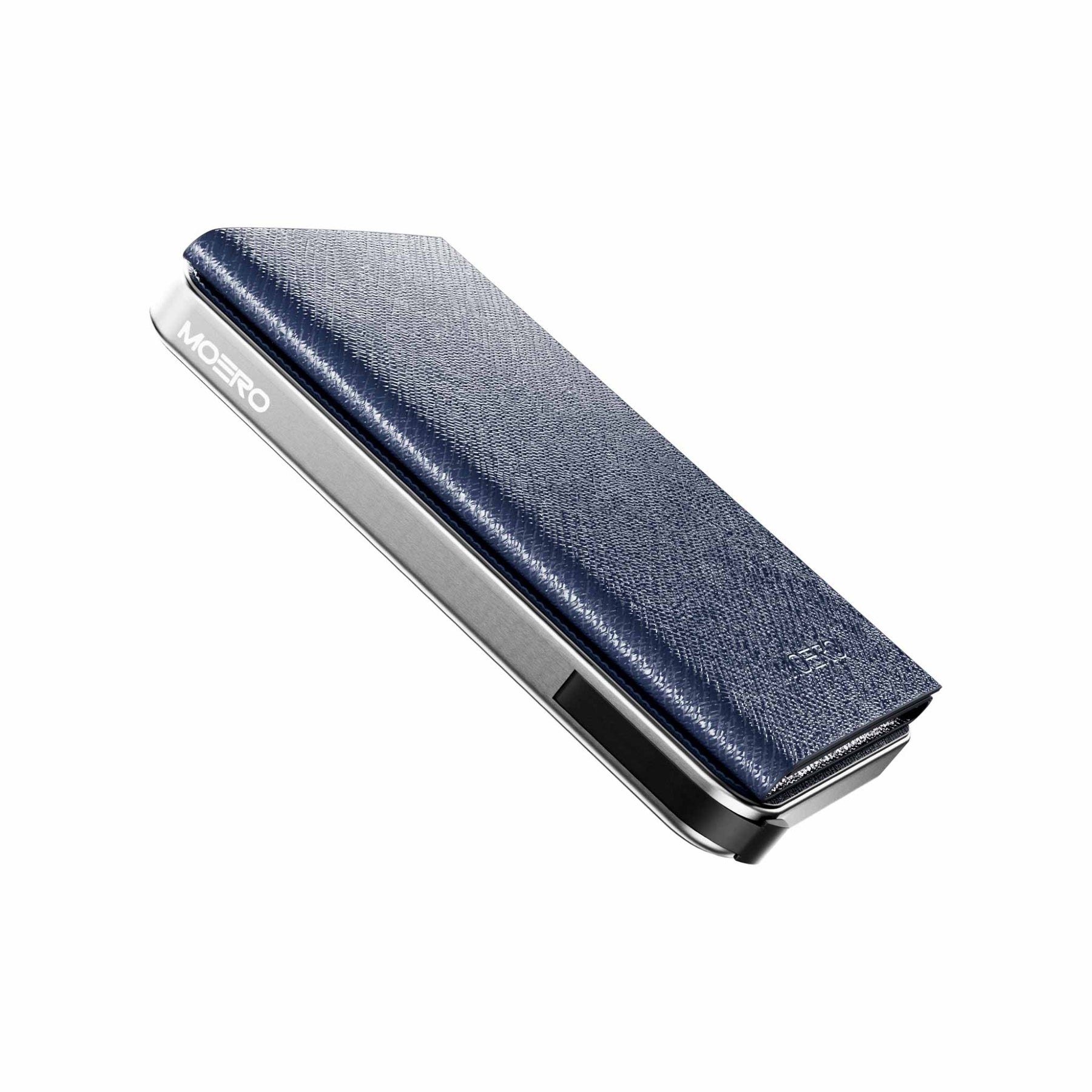 MOERO | M2 PRO PLUS SAFFIANO BLUE - Portafoglio MagSafe