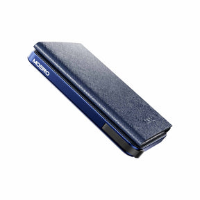 MOERO | M2 PRO PLUS SAFFIANO BLUE - Portafoglio MagSafe