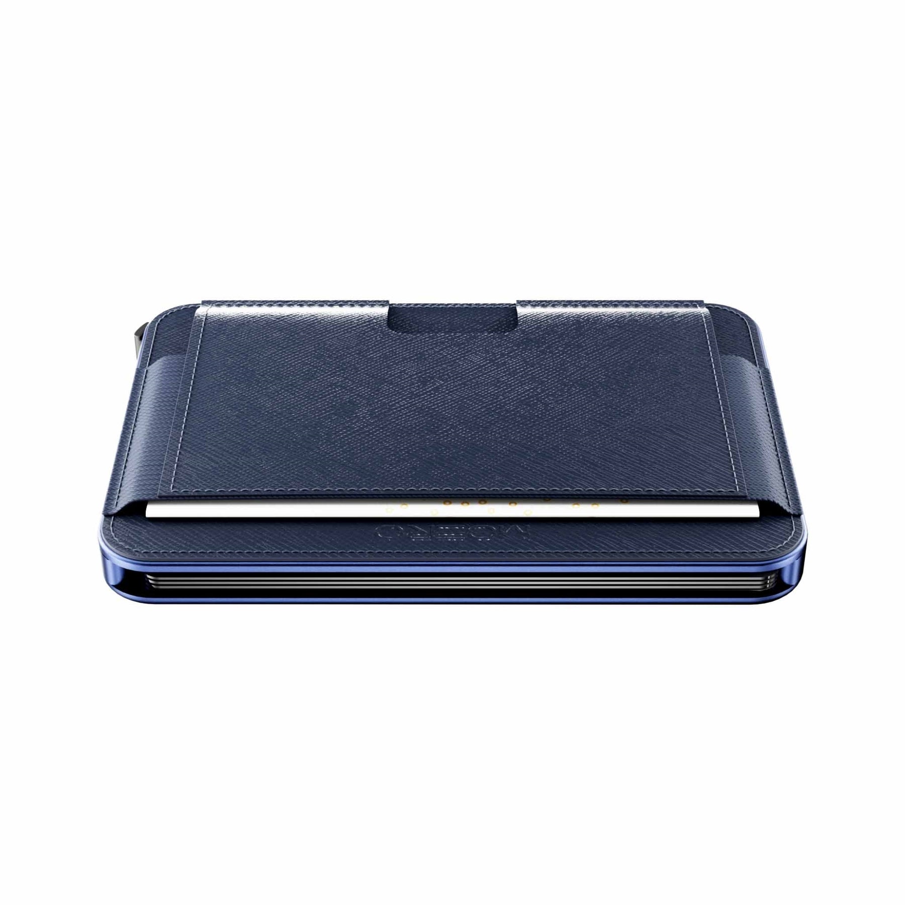 MOERO | M2 PRO SAFFIANO BLUE - Portafoglio MagSafe