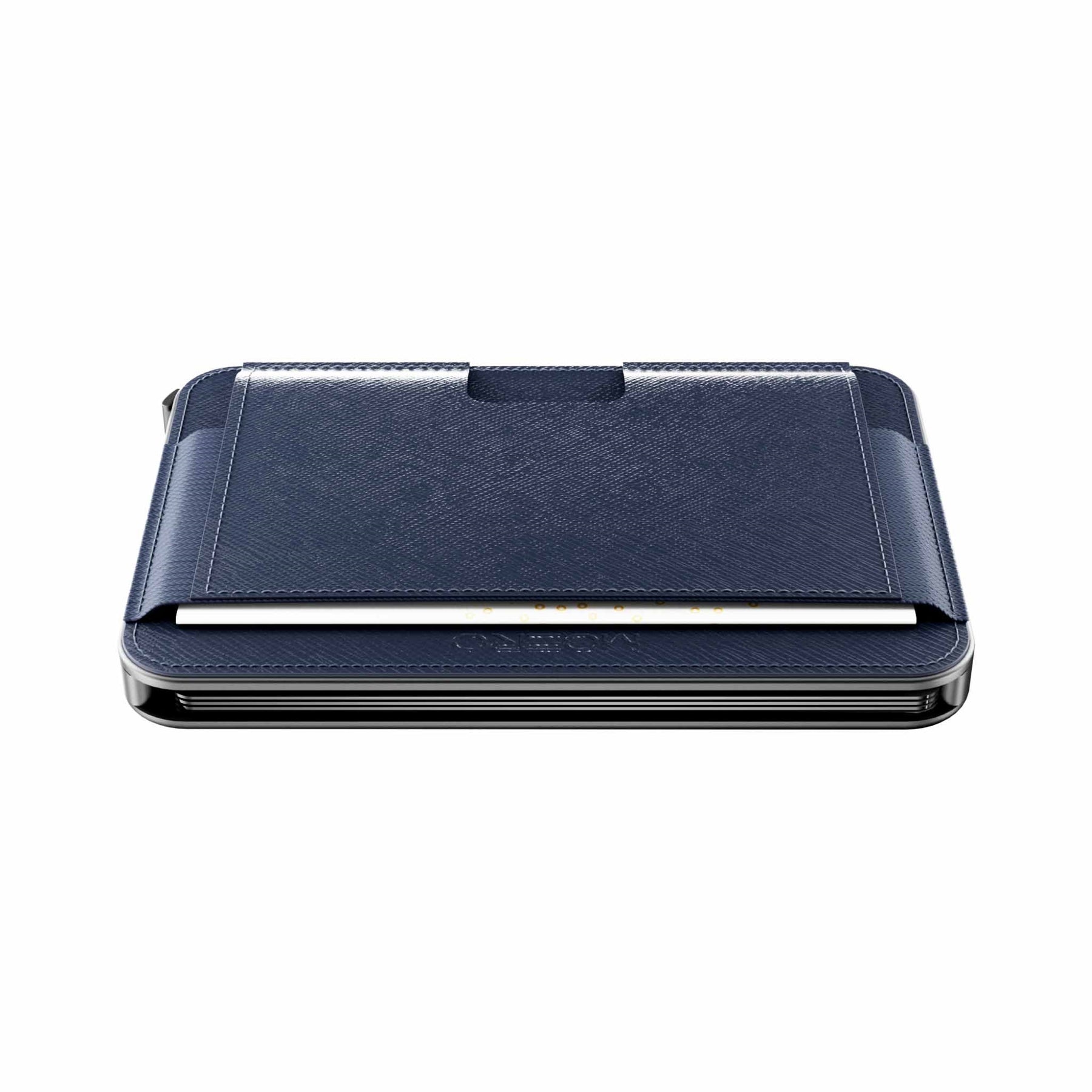 MOERO | M2 PRO SAFFIANO BLUE - Portafoglio MagSafe