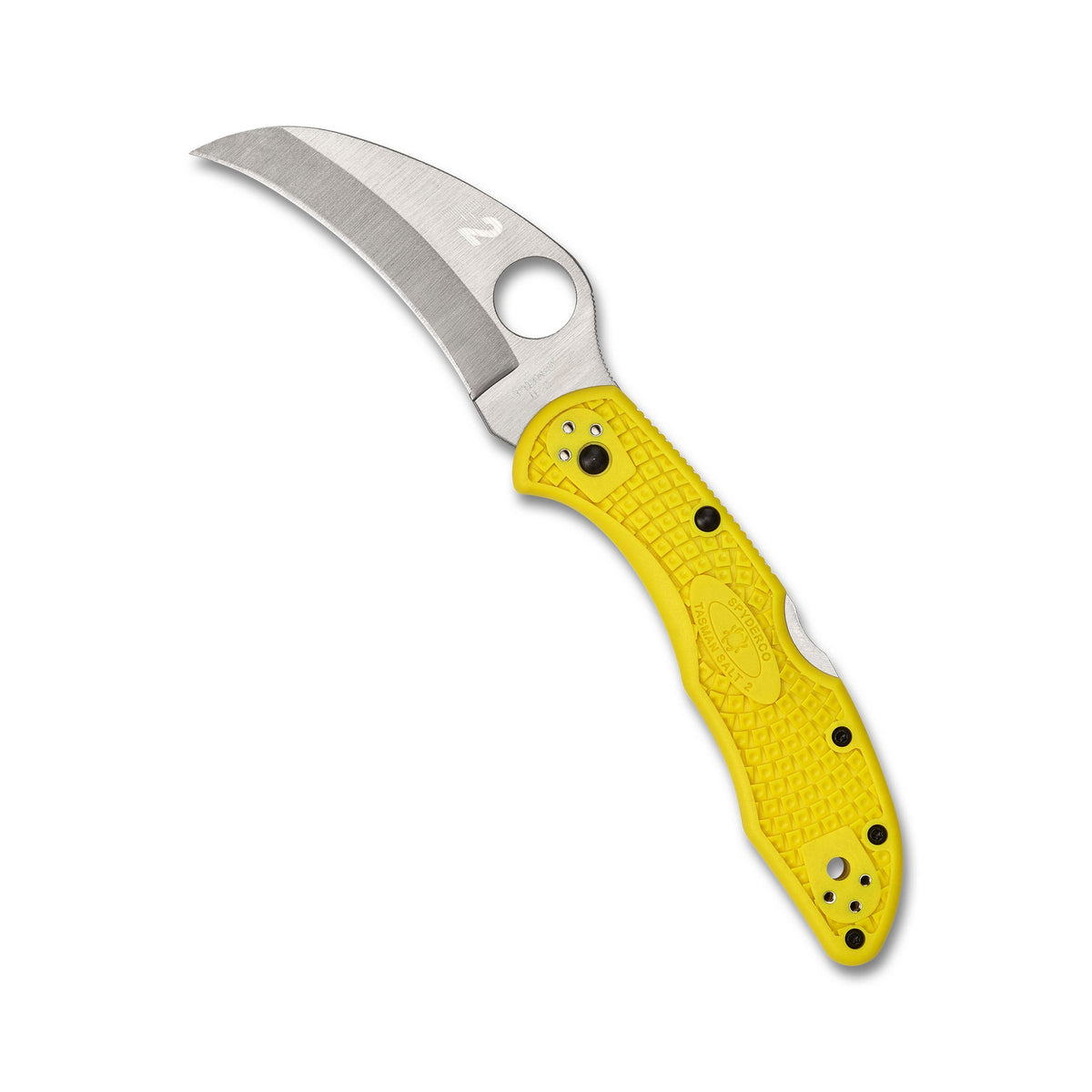 Spyderco TASMAN SALT 2 Gialla, filo liscio