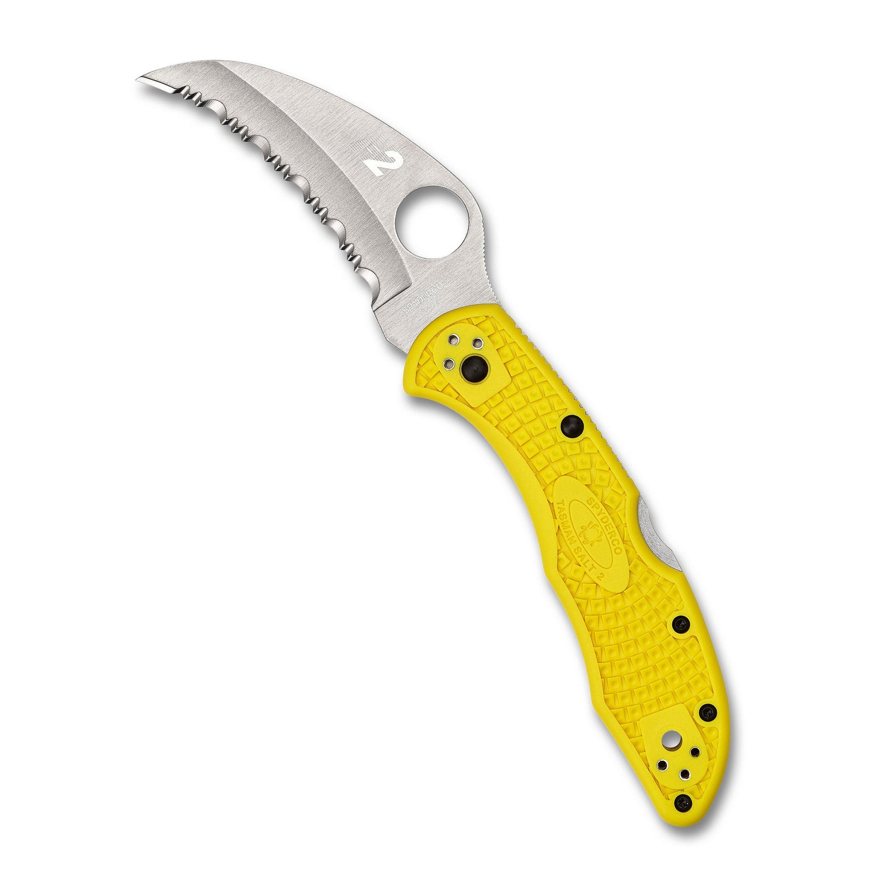 Spyderco TASMAN SALT 2 Gialla, seghettato