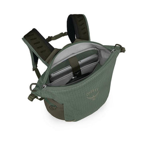 Zaino Osprey Transporter Zinch da 22 litri, chiusura roll-top impermeabile, spallacci imbottiti, ideale per uso quotidiano, viaggio o trekking leggero