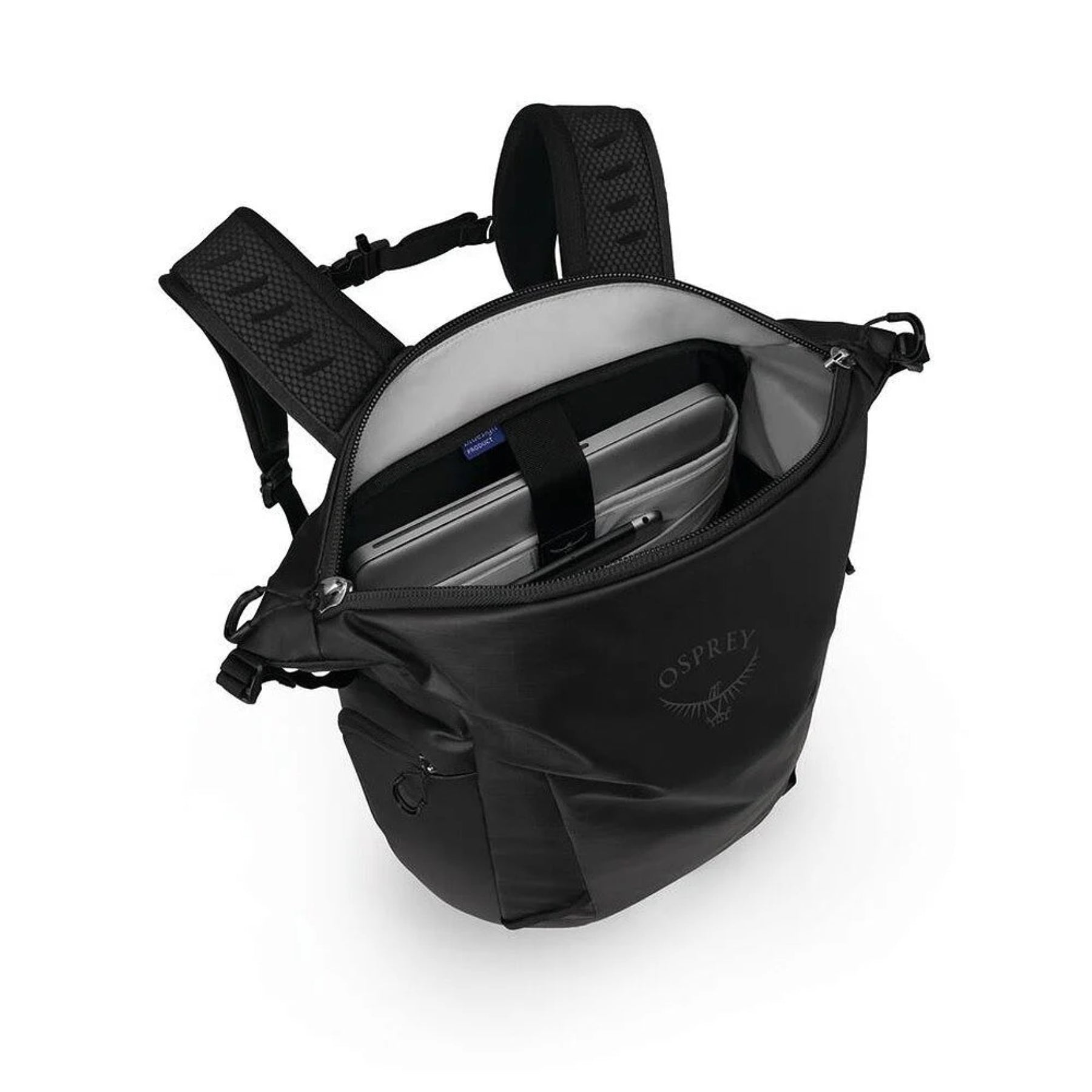 Zaino Osprey Transporter Zinch da 22 litri, chiusura roll-top impermeabile, spallacci imbottiti, ideale per uso quotidiano, viaggio o trekking leggero