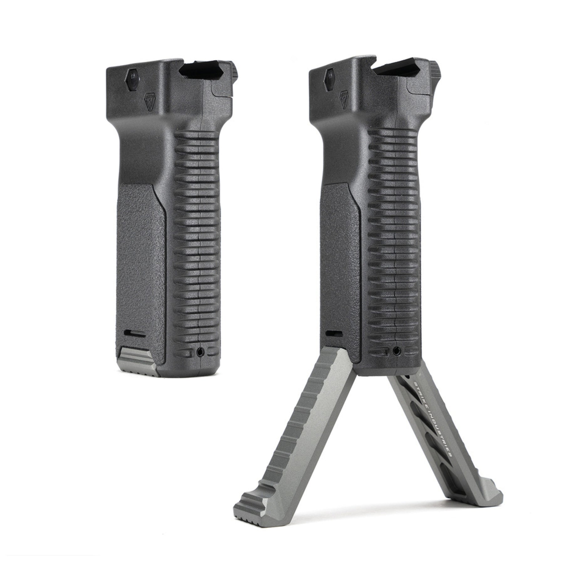 STRIKE IND. | STRIKE FOREGRIP WITH BIPOD - Impugnatura anteriore / bipiede - BackPacco - BP-STRIKE-SI-AR-AL-BIPOD-GY