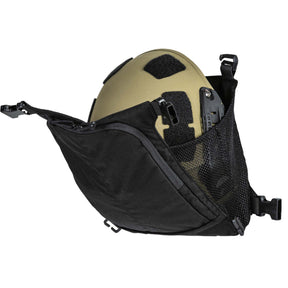 56491 - tasca per zaini AMP di 5.11 Gear Set modello Helmet Shove-it per casco e felpa colore nero con casco militare