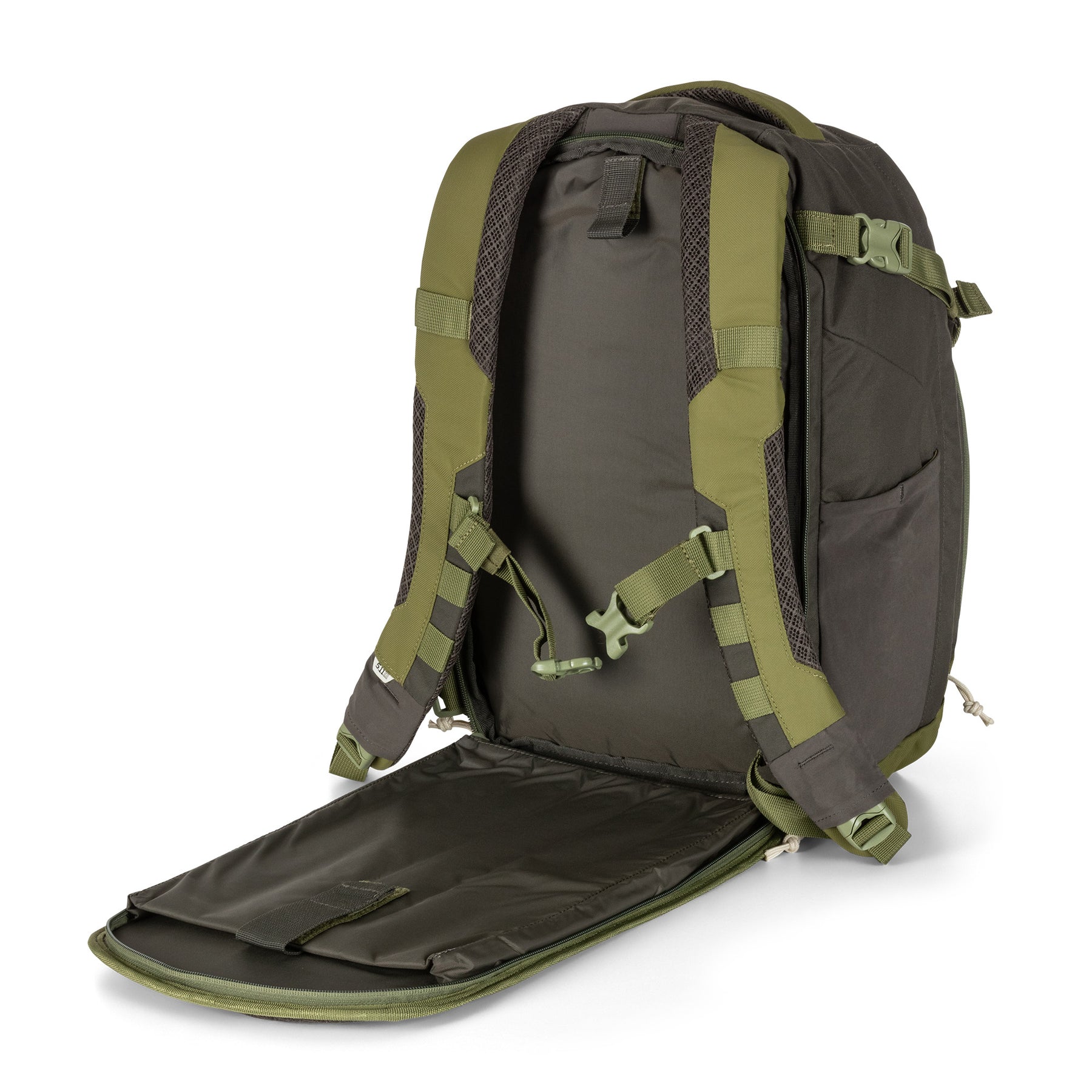 Zaino COVRT18 di 5.11 grenade (verde) - vista tasca posteriore per laptop e sacca idrica