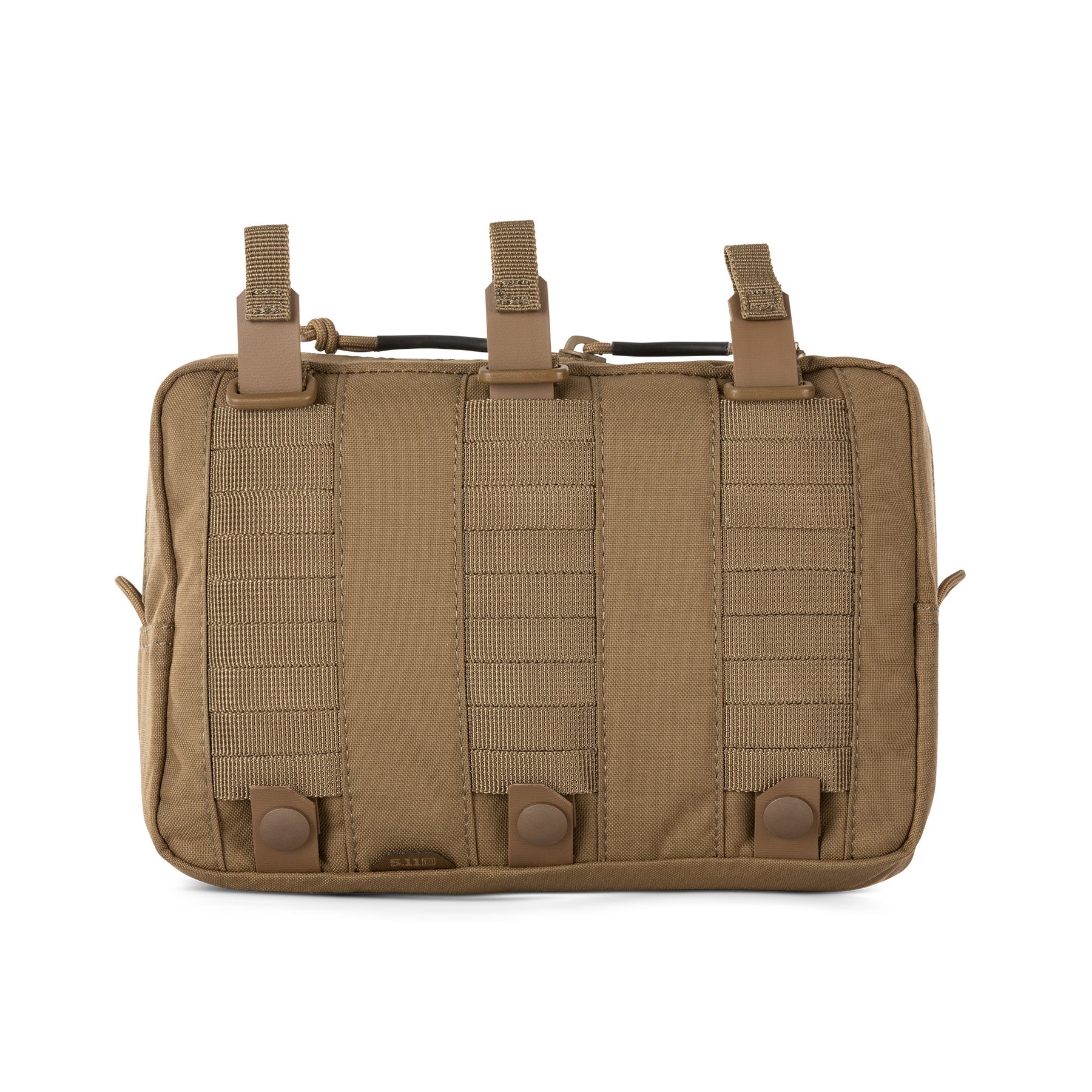 tasca MOLLE orizzontale 9x6 flex pouch di 5.11 sabbia (kangaroo) - vista retro e sistema Flex