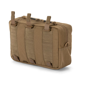 tasca MOLLE orizzontale 9x6 flex pouch di 5.11 sabbia (kangaroo) - vista diagonale retro
