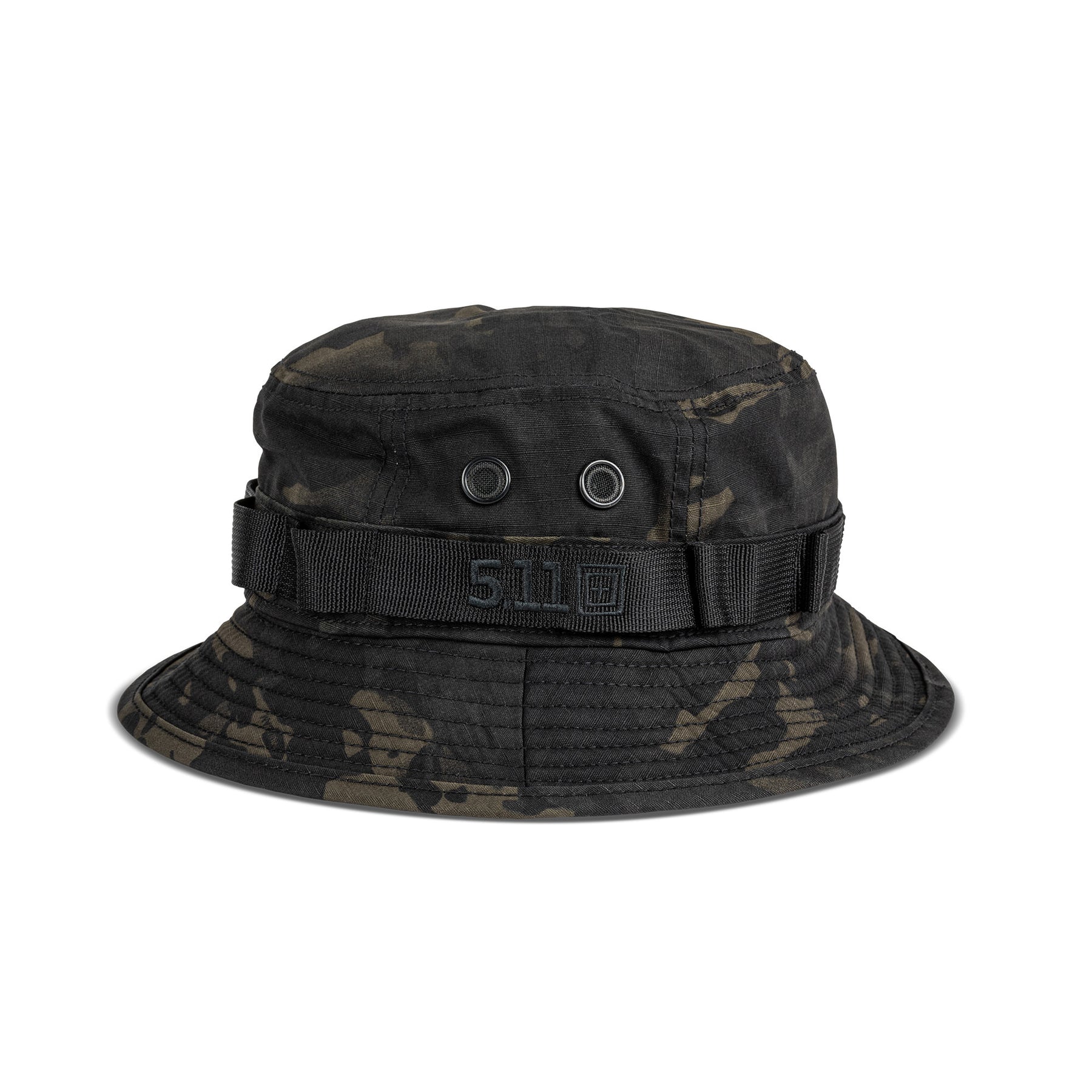 Capppello boonie hat di 5.11 - black multicam - vista frontale